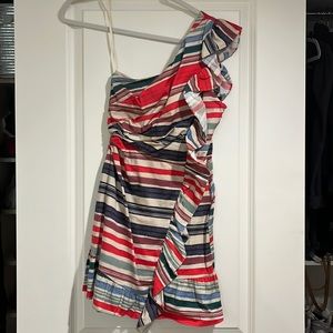 Red Carter one shoulder dress